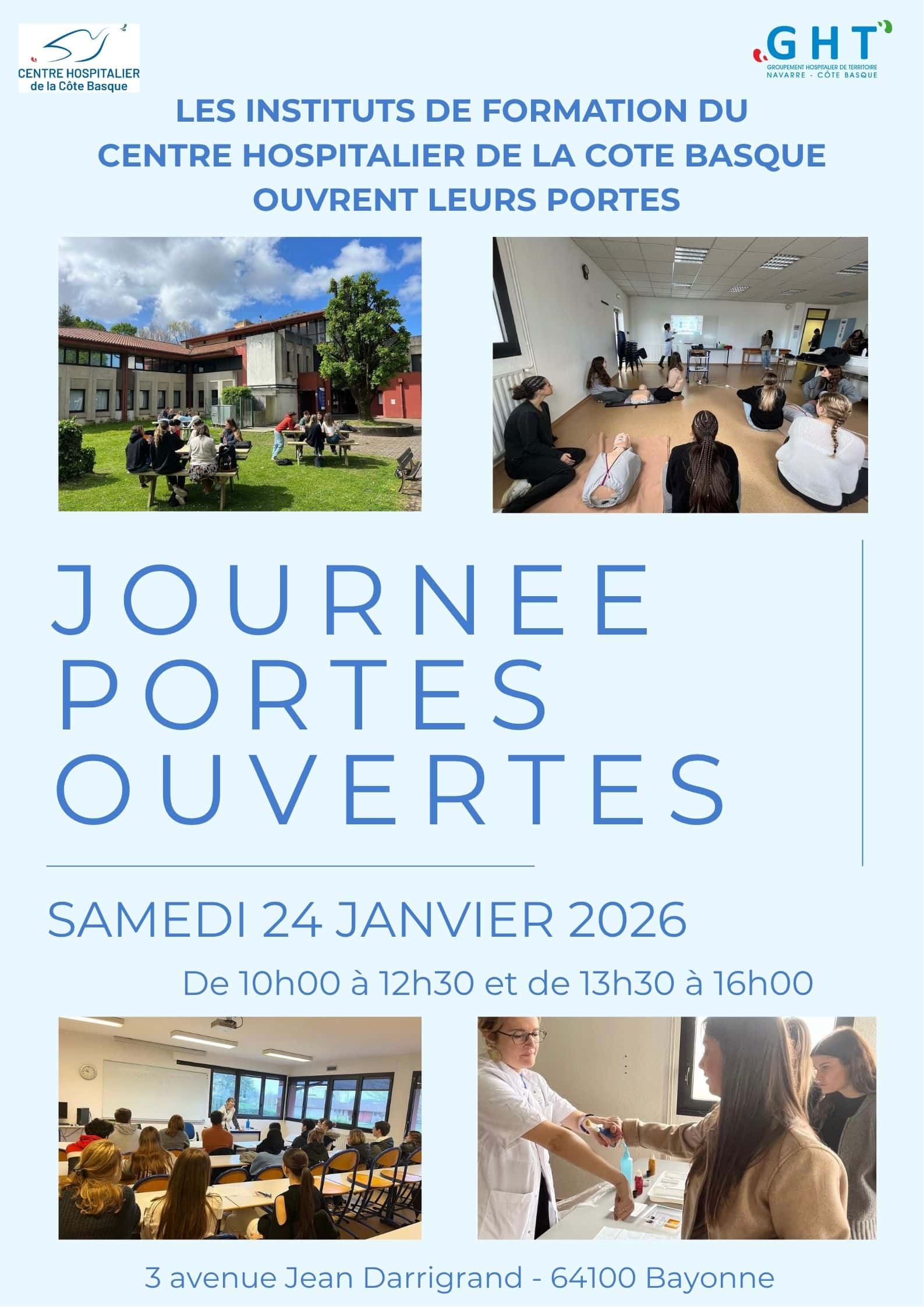 Journées Portes Ouvertes 2026 !