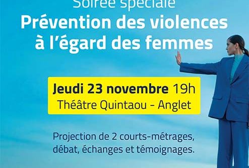 RDV Santé Bien être d’Anglet-prévention des violences à l’égard des femmes: Soirée spéciale FIFAVA Anglet 23 novembre