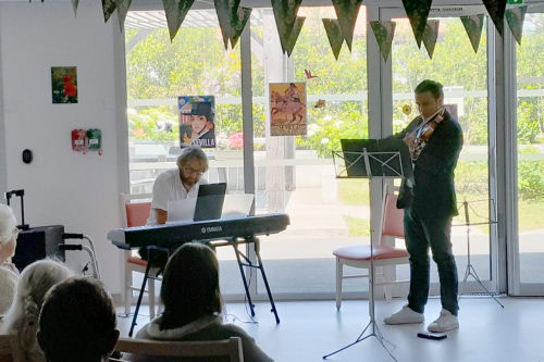 Musique « au pied du lit du patient : Opération « Don du son » Saint-Jean-de-Luz 6 juin