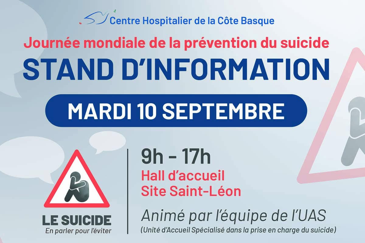 Journée Mondiale de prévention du suicide : Et si on en parlait avec l’UAS ? Bayonne 10 septembre