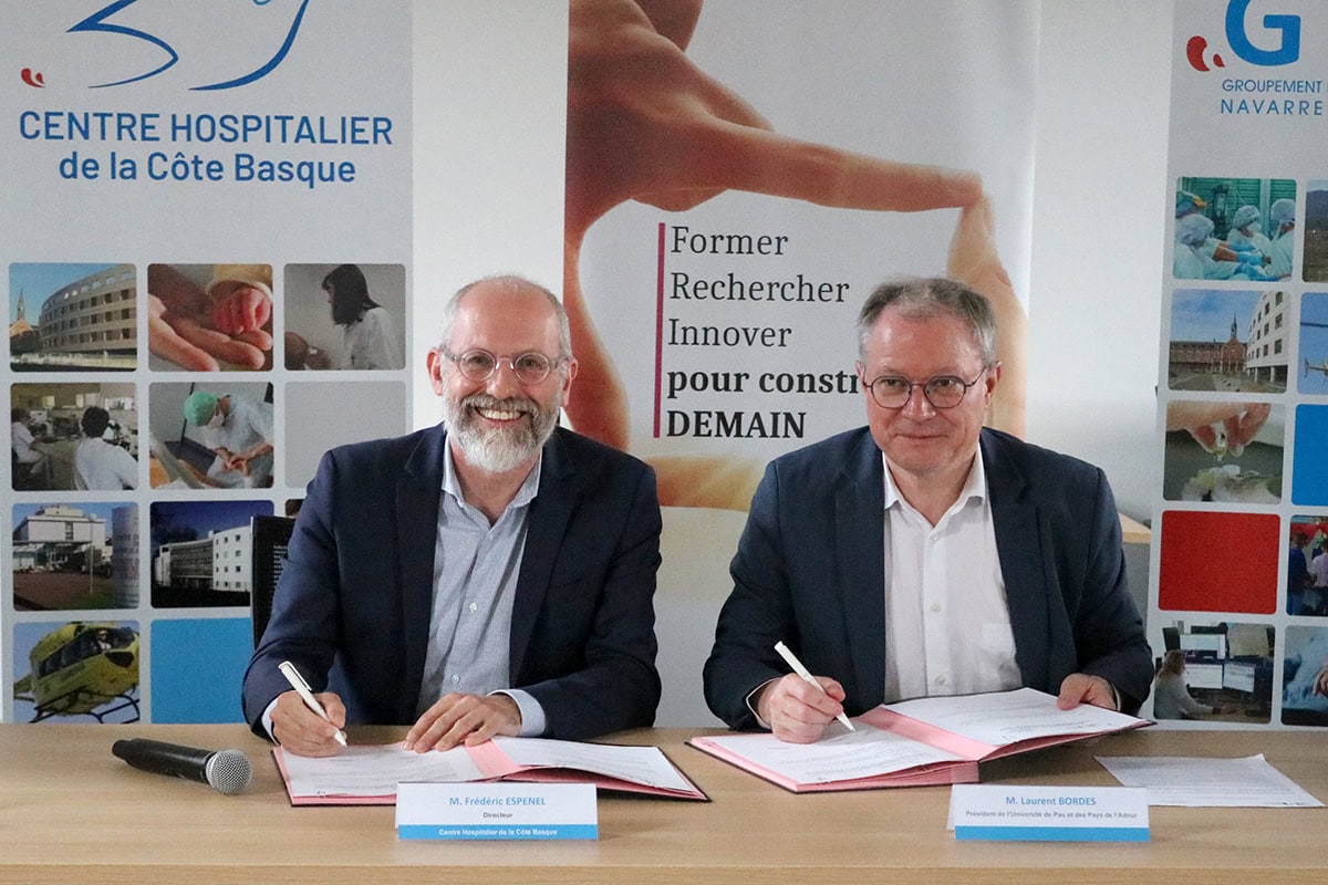 Le Centre Hospitalier de la Côte Basque et l’Université de Pau et Pays de l’Adour renforcent leur coopération dans la formation et la recherche