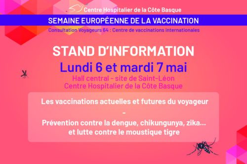 Semaine européenne de la vaccination : des animations dans et hors les murs proposées par le Centre Gratuit de Vaccination 22- 28 avril Bayonne – Hendaye