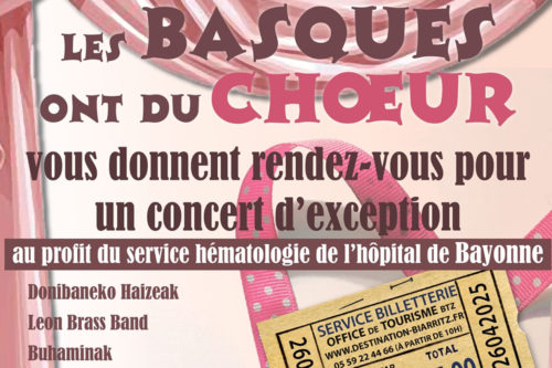 Concert  « Les Basques ont du chœur » 26 avril Biarritz