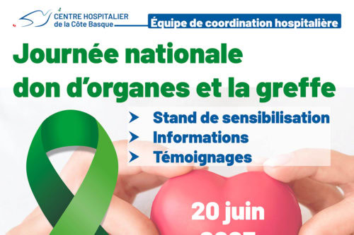 Journée nationale pour le don d’organes et la greffe Bayonne, Urrugne 20 juin 2025