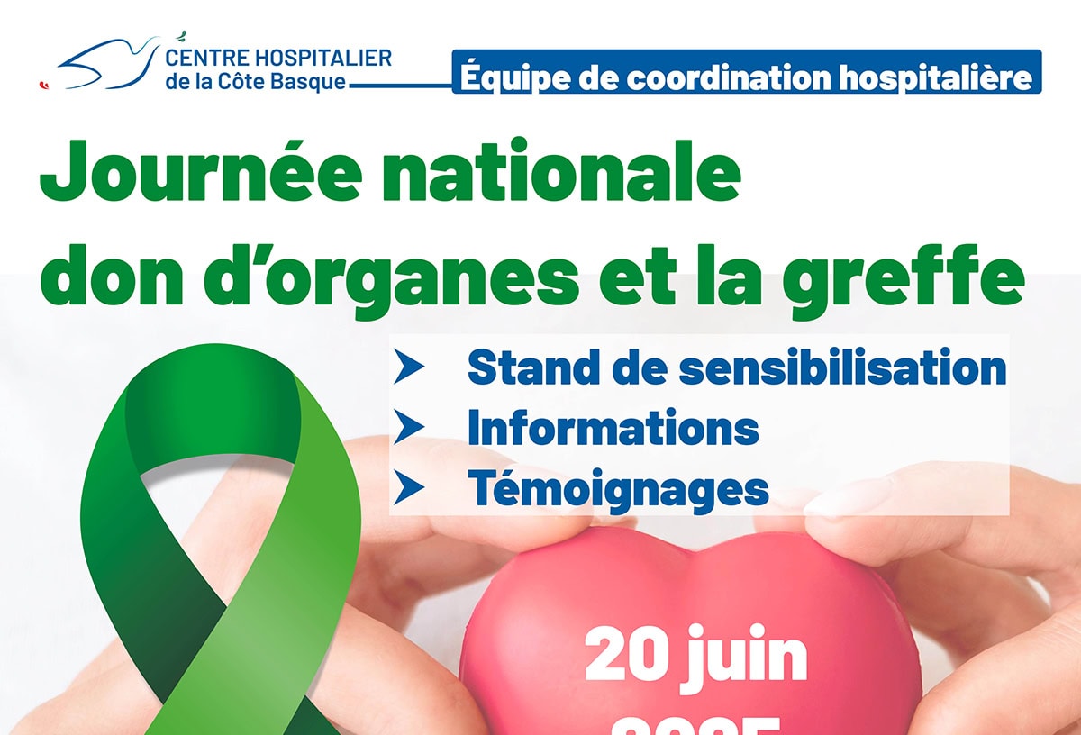 Journée nationale pour le don d’organes et la greffe Bayonne, Urrugne 20 juin 2025
