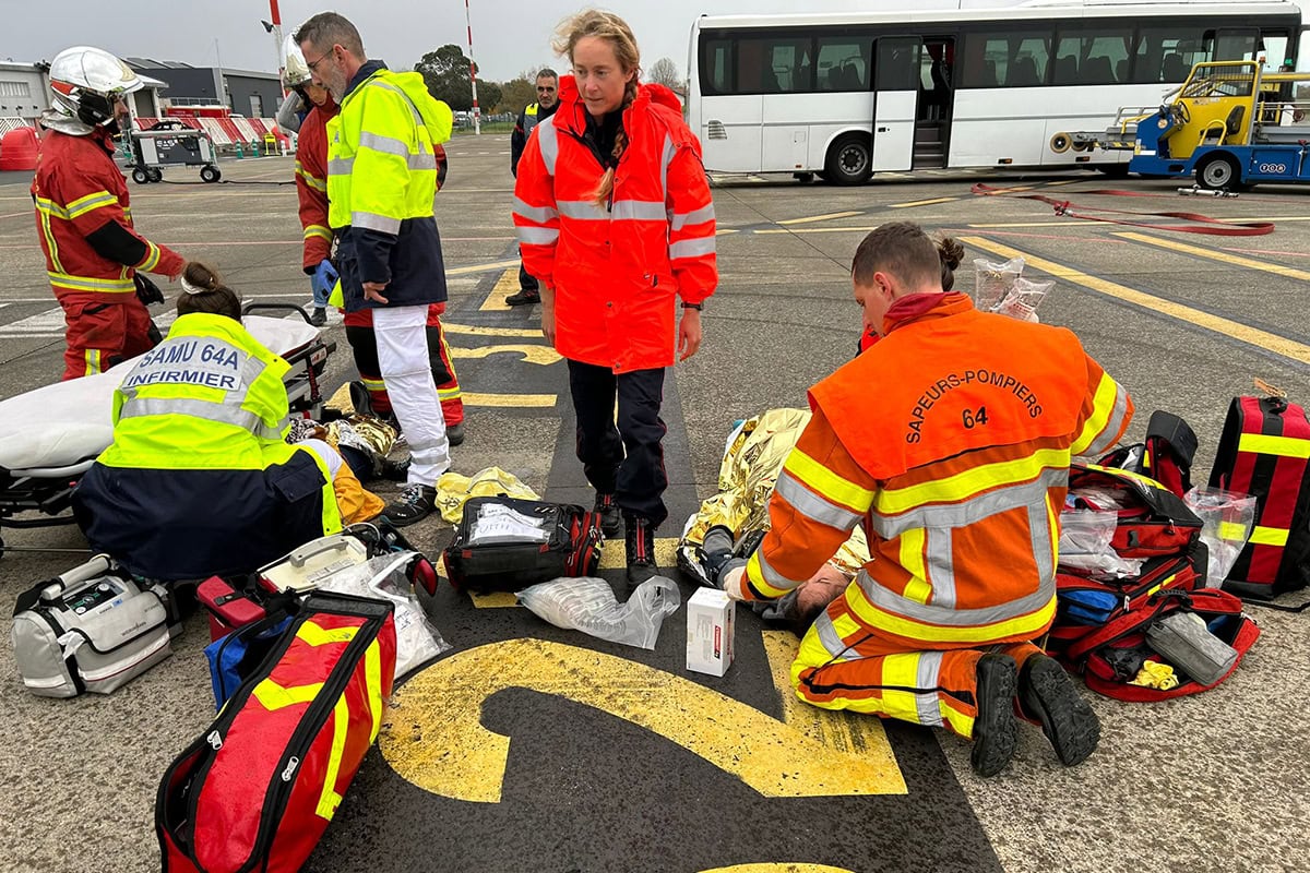 Exercice Sécurité Civile Aéroport de Biarritz jeudi 21 novembre : les équipes du Centre Hospitalier de la Côte Basque mobilisés sur le versant sanitaire